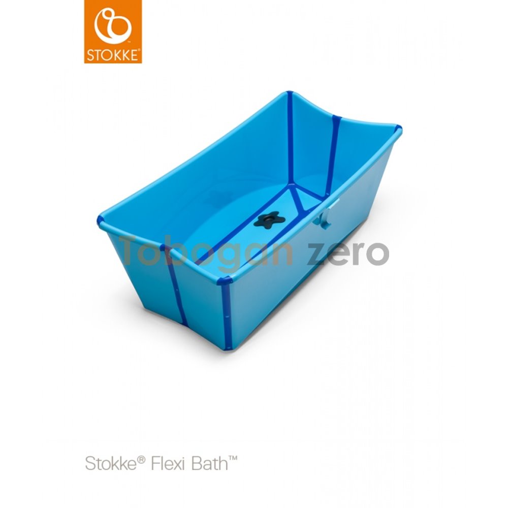 Stokke Flexi Bath XL, azul transparente, espaciosa bañera plegable para  bebé, ligera y fácil de almacenar, cómoda de usar en casa o de viaje, ideal